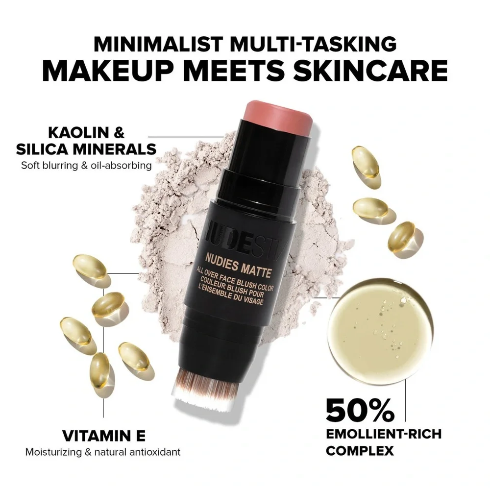 NUDESTIX Sunset Strip Nudies Matte All Over Face Blush Color